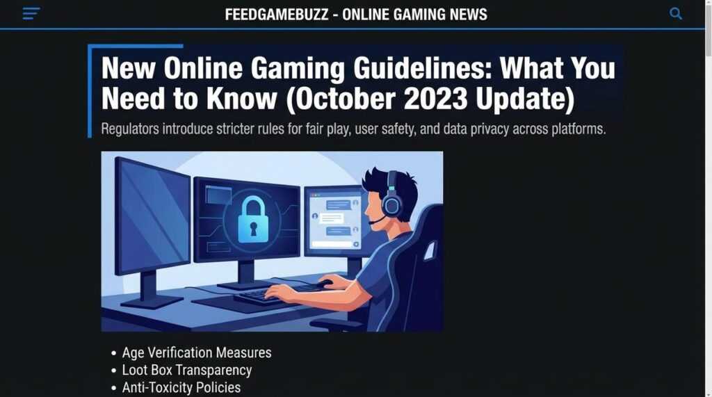 latest online gaming guidelines feedgamebuzz